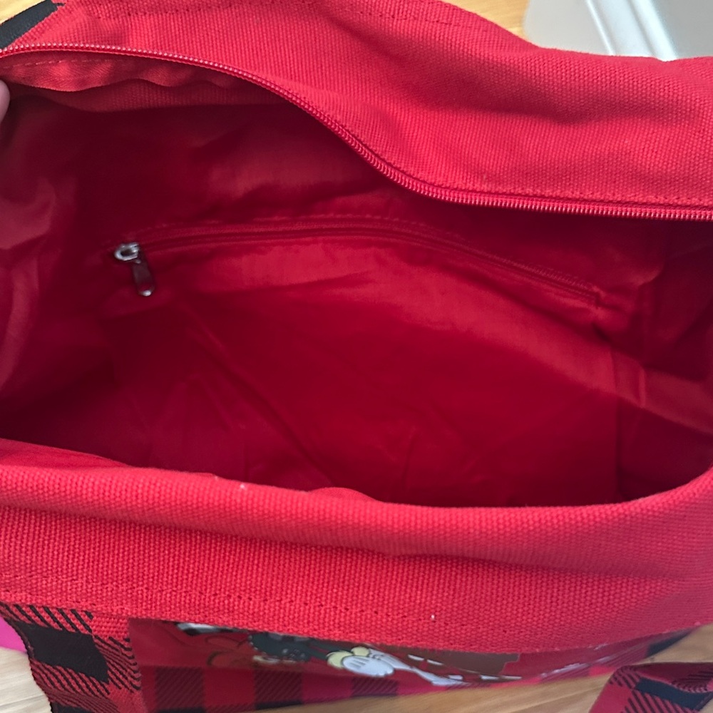 Disney Festive Red and Black Tote Bag - Picture 6 of 6